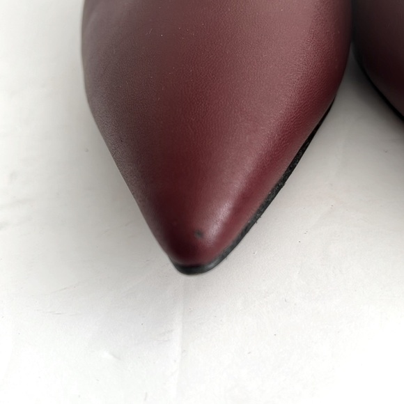 FRANCO SARTO Women's Kim Kitten Heel Dress Pump Shoes Berry Red Size 9.5 NEW - Picture 8 of 10